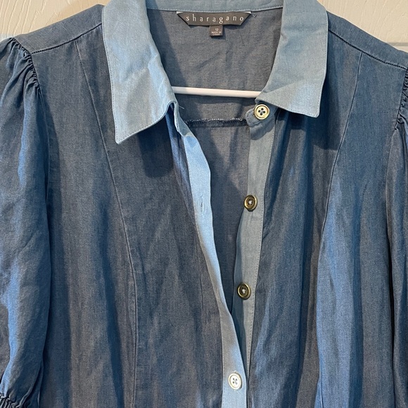 Sharagano Size 12 Button-Front Dress - Picture 8 of 15